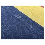 Carolina Quilters Vintage Patchwork Quilt - Machine-Quilted Diamond-Block Design