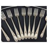 Rogers XII Overlaid Silver Plate Flatware Set - 44-Piece with Wooden Box