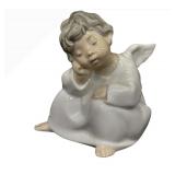 Lladró Angel Figurine - Porcelain, White Glaze