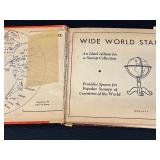 Vintage Partial Stamp Collection - Wide World Stamp Book Album