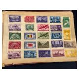 Vintage Partial Stamp Collection - Wide World Stamp Book Album