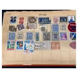 Vintage Partial Stamp Collection - Wide World Stamp Book Album