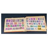 Vintage Partial Stamp Collection - Wide World Stamp Book Album