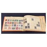 Vintage Partial Stamp Collection - Wide World Stamp Book Album