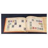 Vintage Partial Stamp Collection - Wide World Stamp Book Album