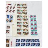 US Christmas New Stamps Lot - Assorted 29¢ Designs on Multiple Sheets