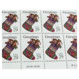 US Christmas New Stamps Lot - Assorted 29¢ Designs on Multiple Sheets