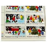 US Christmas New Stamps Lot - Assorted 29¢ Designs on Multiple Sheets