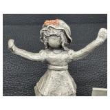 Hudson Walli Pewter Figurines - Signed Walli (Lot of 3)