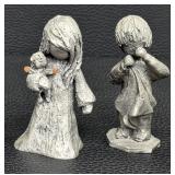 Four Vintage Hudson Walli Ortman Pewter Figurines