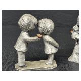 Four Vintage Hudson Walli Ortman Pewter Figurines
