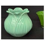 Red Wing Tulip #894 Planters - Vintage Art Pottery Lot of 4 including a Vintage Red Wing Tulip #894 Planter