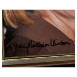 Hillary Rodham Clinton - Living History Autographed Book with COA & Signed Photo