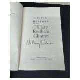 Hillary Rodham Clinton - Living History Autographed Book with COA & Signed Photo