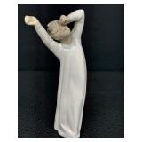 Lladró Boy Yawning Porcelain Figurine - Hand Made In Spain / Lladró Boy Awaking Porcelain Figurine 4870