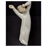 Lladró Boy Yawning Porcelain Figurine - Hand Made In Spain / Lladró Boy Awaking Porcelain Figurine 4870