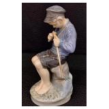 Vintage Royal Copenhagen Figurine 905 Boy Whittling Stick