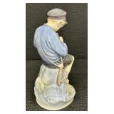 Vintage Royal Copenhagen Figurine 905 Boy Whittling Stick