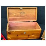 Lane Vintage Dresser Box with Red Bakelite Jewelry Box & Trinket Boxes - Pre-Owned