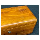 Lane Vintage Dresser Box with Red Bakelite Jewelry Box & Trinket Boxes - Pre-Owned