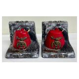 Vintage Masonic Shriners Bookends - Lot of 2