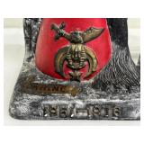 Vintage Masonic Shriners Bookends - Lot of 2