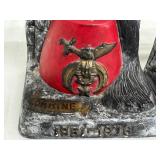 Vintage Masonic Shriners Bookends - Lot of 2