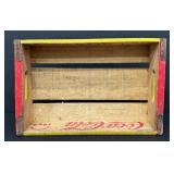 Coca-Cola Vintage Wooden Crate - 1964 Bottle Crate with Red Logo