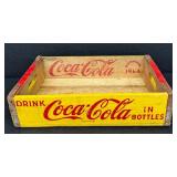 Coca-Cola Vintage Wooden Crate - 1964 Bottle Crate with Red Logo