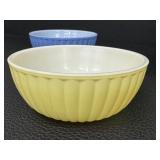 Set of 14 Vintage Ribbed Pastel Ceramic Bowls
