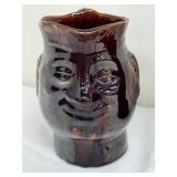 Antique Red Ware Pitcher including an Antique Bennington Pottery Brown Drip Glaze Pitcher