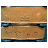 Antique AUB-RUBR Horses - Antique Toy Horses on a Wheeled Base, Pair