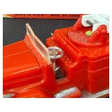 Vintage Boxed Saunders Super Fire Truck Wind-Up Mechanical Toy