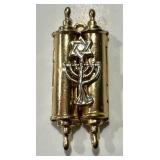 Vintage 14K Gold Mezuzah & Star of David Pendant