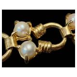 14K Gold Pearl Bracelet