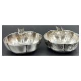 Pair of Vintage Sterling Silver Ashtrays