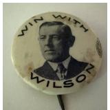 Vintage Wilson Political Campaign Pin-back Button