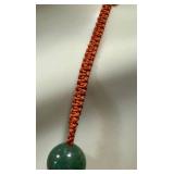 Vintage Beaded Necklace - Carnelian, Tiger