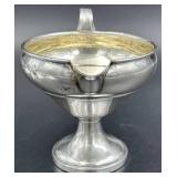 Vintage Sterling Silver Weighted Candlesticks Set of 3 and Sterling Silver Weighted Creamer