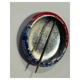 Vintage Political Campaign Pin-Back / Button: Carry On With Roosevelt