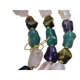 Vintage Beaded Necklace - Vintage Amethyst, Tiger