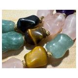 Vintage Beaded Necklace - Vintage Amethyst, Tiger