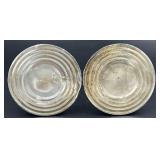 Vintage Sterling Silver Weighted Candlestick Set and Sterling Silver Weighted Glass Lined Salt/Pepper Shakers