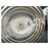 Vintage Sterling Silver Weighted Candlestick Set and Sterling Silver Weighted Glass Lined Salt/Pepper Shakers