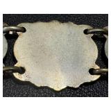 Vintage Spanish Bullfighting Panel Bracelet - Souvenir, Plated, 6.5-Inch Long