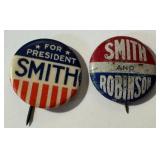 Vintage Smith for President Campaign Pin Back / Button Vintage Smith and Robinson Political Pin Back / Button