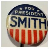 Vintage Smith for President Campaign Pin Back / Button Vintage Smith and Robinson Political Pin Back / Button