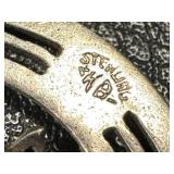 Vintage Sterling Daisy Brooch - Vintage Circular Floral Pin, 1 in Diameter