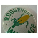 Vintage Roosevelt-Wallace Campaign Button - Vintage Political Memorabilia