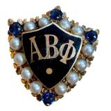 Vintage 14K Alpha Beta Phi Sorority Pin